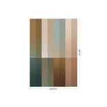 KEK Amsterdam Farbverlaufsstreifen-Tapete FU-024 - 194,8 x 280 cm, mehrfarbig