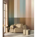 KEK Amsterdam Papier peint à rayures dégradées FU-025 - 292,2 x 280 cm multicolore