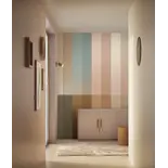 KEK Amsterdam Papier peint à rayures dégradées FU-026 - 389,6 x 280 cm multicolore