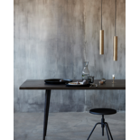 House Doctor Club dining table black wood iron