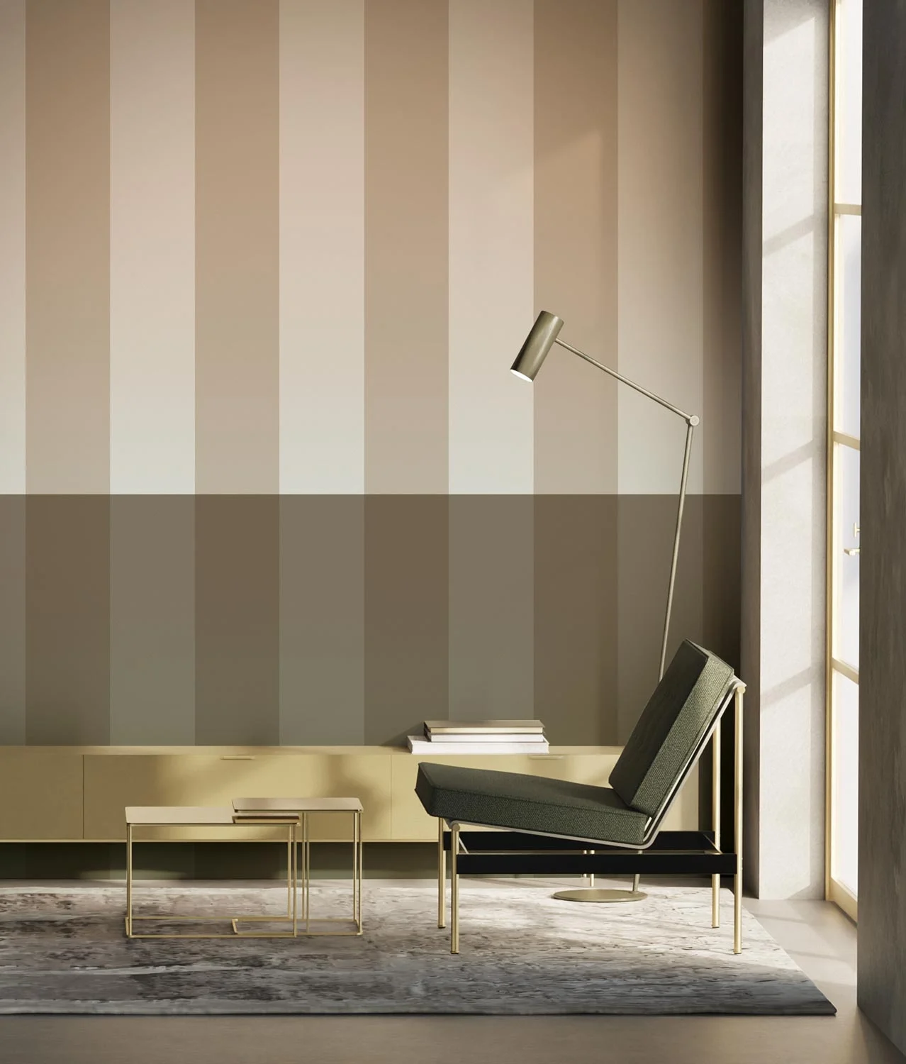 KEK Amsterdam Gradient Stripes behang FU-021