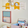 Bloomingville Mini Bubbi wandplank geel - 82062909 Bloomingville Mini Bubbi wandplank geel - 82062909