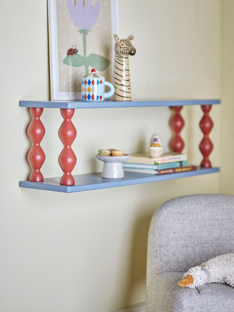 Bloomingville Mini Bibiola wandplank blauw - 82062921