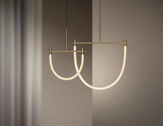 Graypants Arc80 pendant lamp brass - GP2065-B