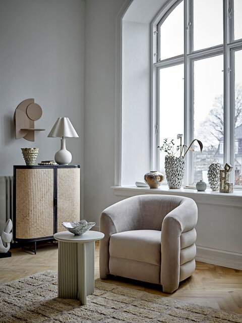 Bloomingville Joel fauteuil grijs - 82064949