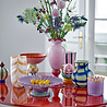 Bloomingville Rüschenvase rosa - 82072623 Bloomingville Rüschenvase rosa - 82072623