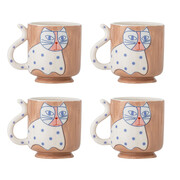 Bloomingville Juego de 4 tazas Missy - 82063040 Bloomingville Juego de 4 tazas Missy - 82063040