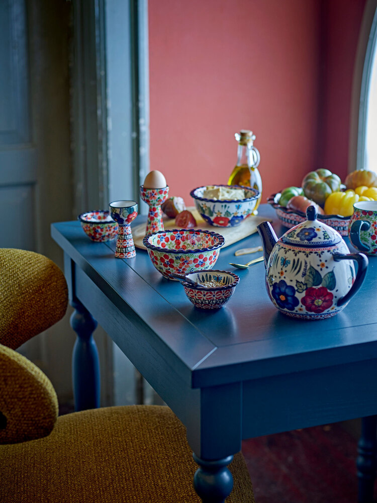 Bloomingville Bassy tafel blauw - 82065051 Bloomingville Bassy tafel blauw - 82065051