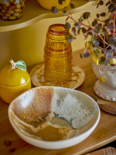 Bloomingville Lacey bowls yellow set of 4 pieces - 82072536