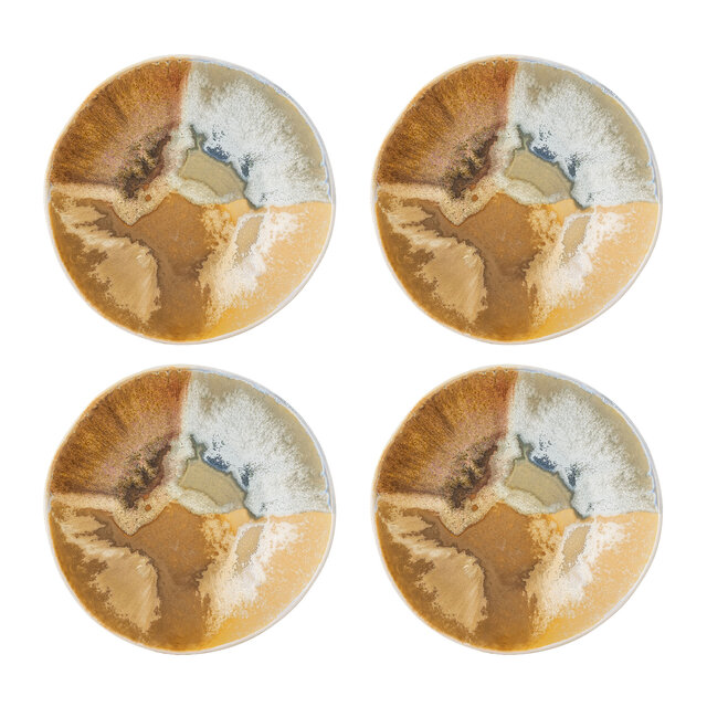 Bloomingville Lacey bowls yellow set of 4 pieces - 82072536