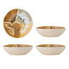 Bloomingville Lacey schalen geel set van 4 stuks - 82072536 Bloomingville Lacey schalen geel set van 4 stuks - 82072536