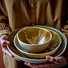 Bloomingville Lacey bowls yellow set of 4 pieces - 82072536 Bloomingville Lacey bowls yellow set of 4 pieces - 82072536