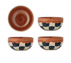 Bloomingville Check schaaltjes set van 4 stuks Bloomingville Check schaaltjes set van 4 stuks