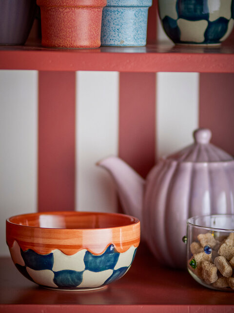 Bloomingville Check schaaltjes set van 4 stuks - 82072603