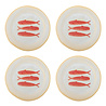 Bloomingville Hadden borden set van 4 stuks - 82072573 Bloomingville Hadden borden set van 4 stuks - 82072573