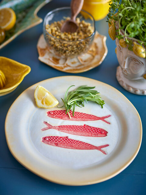 Bloomingville Ensemble de 4 assiettes Had - 82072573 Bloomingville Ensemble de 4 assiettes Had - 82072573