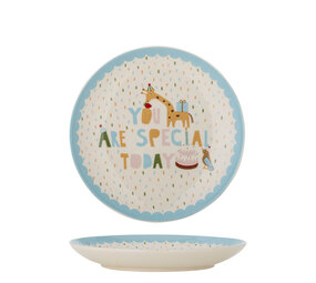 Bloomingville Mini Assiettes de fête bleues, ensemble de 6 pièces