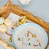 Bloomingville Mini Celebrate borden blauw set van 6 stuks - 82063092 Bloomingville Mini Celebrate borden blauw set van 6 stuks - 82063092
