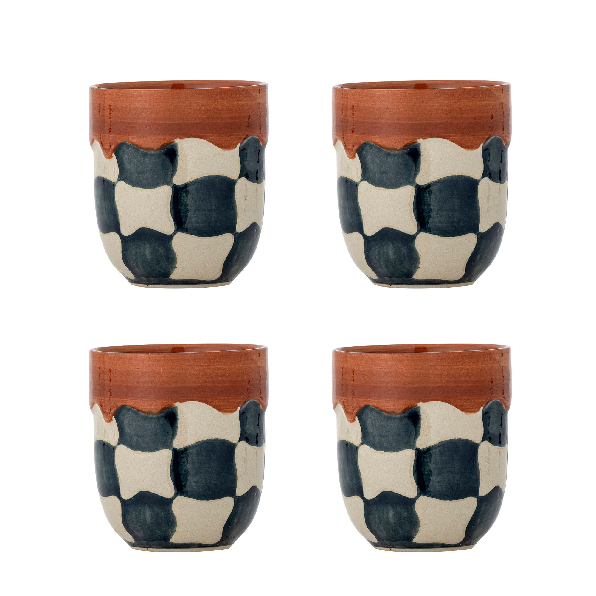 Bloomingville Check mokken set van 4 stuks - 82072604