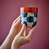 Bloomingville Check mugs set of 4 pieces - 82072604 Bloomingville Check mugs set of 4 pieces - 82072604
