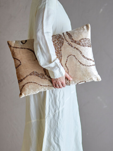 Bloomingville Adelona kussen bruin - 82066538