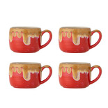 Bloomingville Ensemble de 4 mugs Sheen rouges - 82072526