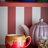 Bloomingville Sheen mokken rood set van 4 stuks - 82072526 Bloomingville Sheen mokken rood set van 4 stuks - 82072526