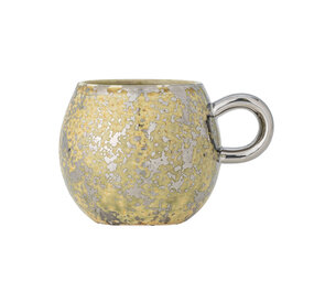 Bloomingville Ensemble de 4 mugs Paula jaune/argent Bloomingville Ensemble de 4 mugs Paula jaune/argent
