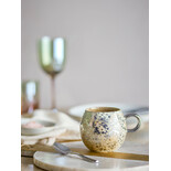 Bloomingville Paula mugs yellow/silver set of 4 pieces - 82072412 Bloomingville Paula mugs yellow/silver set of 4 pieces - 82072412