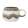 Bloomingville Paula mokken grijs/zwart set van 4 stuks - 82072663 Bloomingville Paula mokken grijs/zwart set van 4 stuks - 82072663