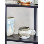 Bloomingville Juego de 4 tazas Paula en gris y negro - 82072663