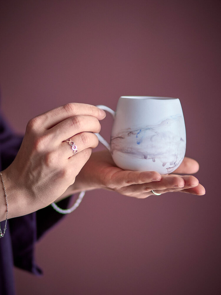 Bloomingville Lot de 4 mugs Lyre marron - 82072551