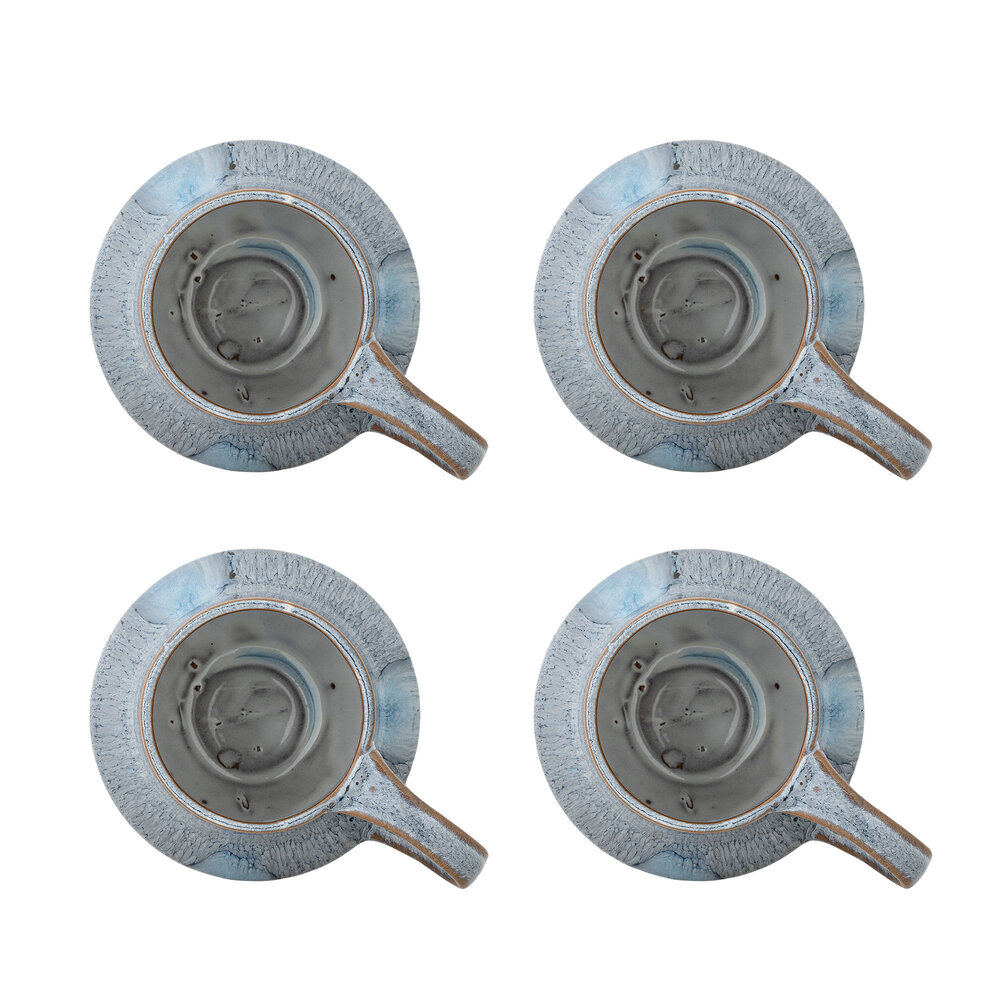 Bloomingville Bessie mokken blauw set van 4 stuks - 82072477