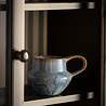 Bloomingville Bessie mokken blauw set van 4 stuks - 82072477 Bloomingville Bessie mokken blauw set van 4 stuks - 82072477