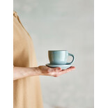 Bloomingville Brenta Tasse und Untertasse blau 4er Set - 82072417 Bloomingville Brenta Tasse und Untertasse blau 4er Set - 82072417