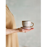 Bloomingville Brenta kopp och fat rosa set med 4 delar - 82072414