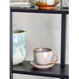 Bloomingville Brenta Tasse und Untertasse rosa 4er Set - 82072414 Bloomingville Brenta Tasse und Untertasse rosa 4er Set - 82072414