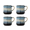 Bloomingville Ensemble de 4 mugs Deana bleus - 82072422 Bloomingville Ensemble de 4 mugs Deana bleus - 82072422