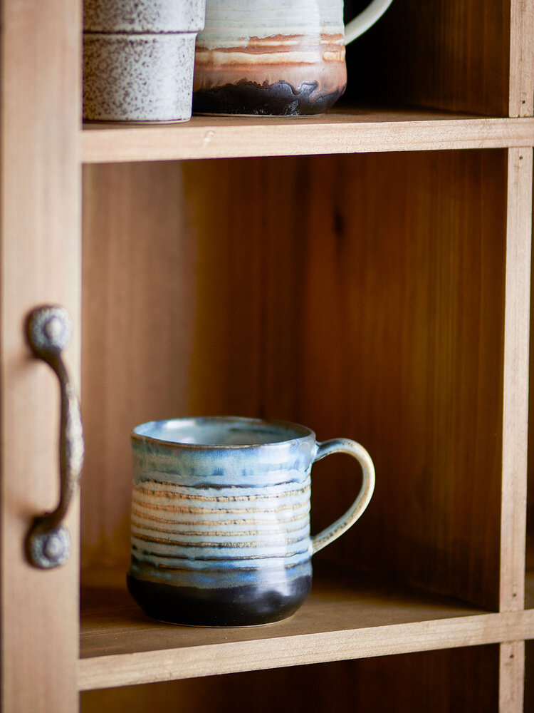 Bloomingville Deana mugs blue set of 4 pieces - 82072422