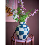 Bloomingville Check vase blue - 82072602