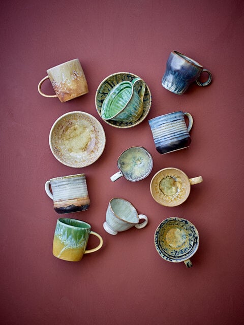 Bloomingville Juego de 4 tazas Deana marrones - 82072423