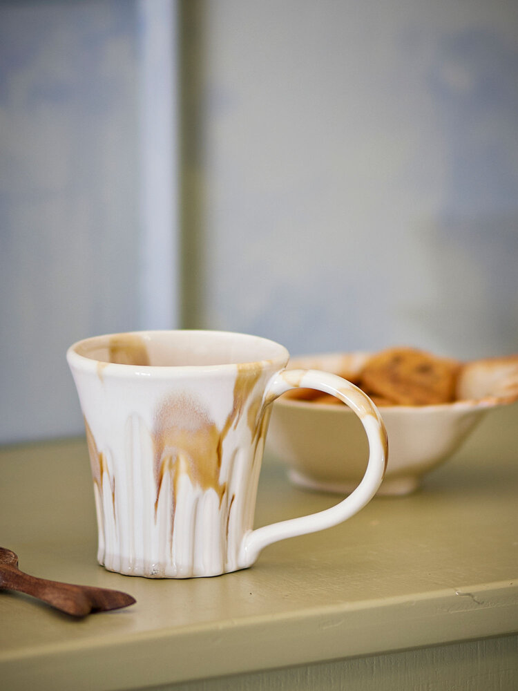 Bloomingville Joseph mugs brown set of 4 pieces - 82072432