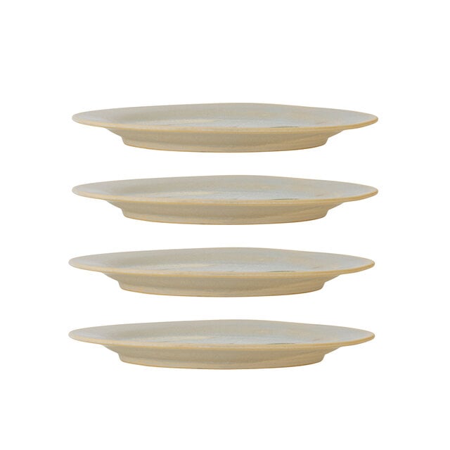 Bloomingville Hadden borden groen Ø21cm set van 4 stuks - 82072544
