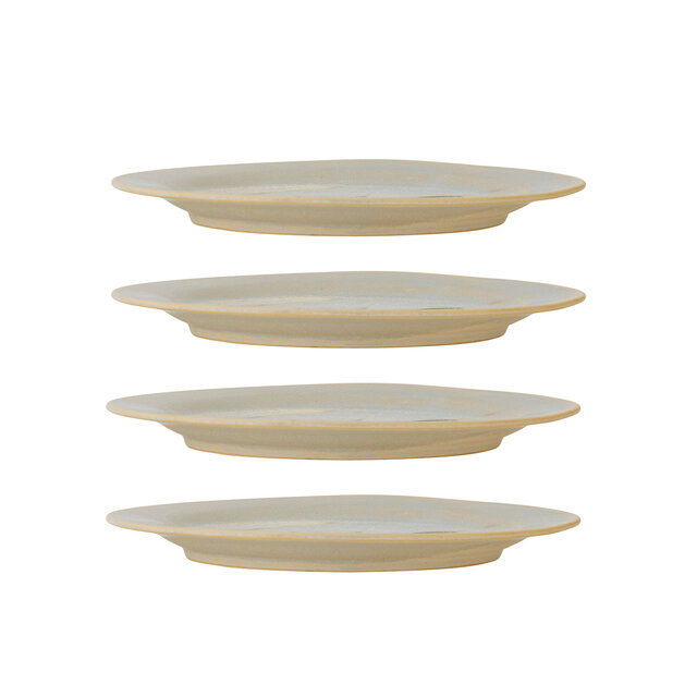 Bloomingville Platos Hadden verdes Ø21cm set de 4 piezas - 82072544