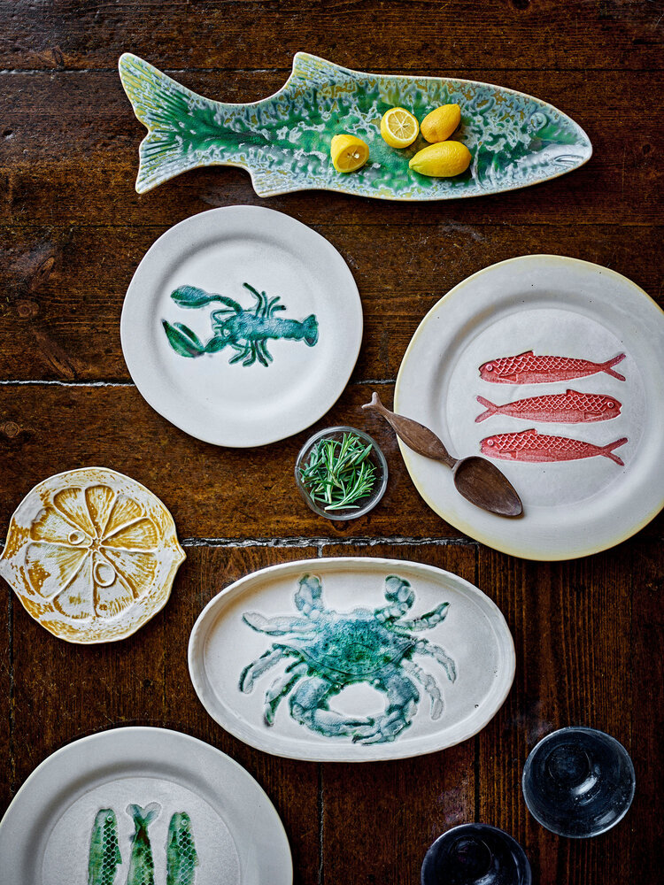 Bloomingville Hadden plates green Ø21cm set of 4 pieces - 82072544 Bloomingville Hadden plates green Ø21cm set of 4 pieces - 82072544