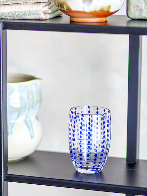 Bloomingville Ensemble de 4 verres Brinley bleus - 82072202