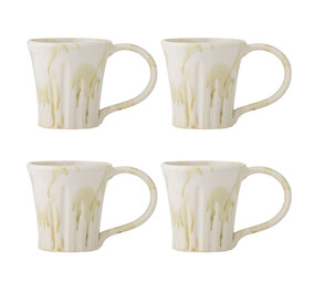 Bloomingville Juego de 4 tazas Joseph verdes Bloomingville Juego de 4 tazas Joseph verdes