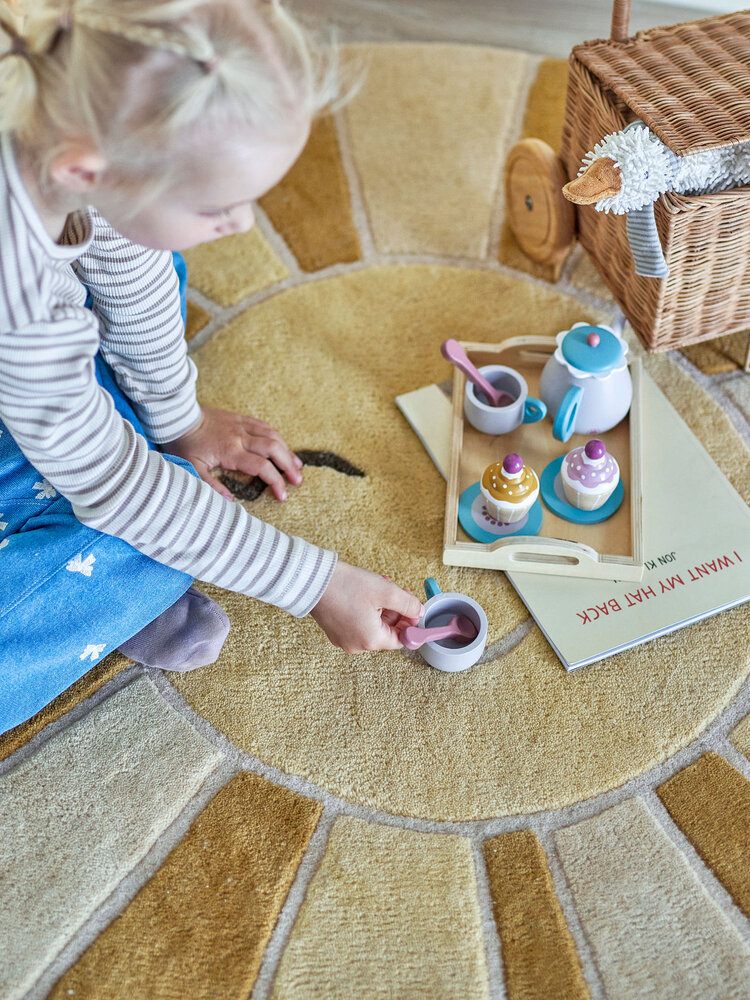 Bloomingville Mini Sonnenteppich gelb - 82062074