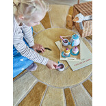 Bloomingville Mini Sun vloerkleed geel - 82062074 Bloomingville Mini Sun vloerkleed geel - 82062074