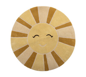 Bloomingville Mini Sun vloerkleed geel